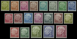 Heuss 1954, postfrischer Prachtsatz. Mi. 300,-€